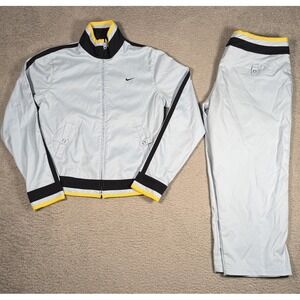 Vintage Y2K‎ Nike Windbreaker Full Jacket Set Womens M Jacket, L Pants Blue